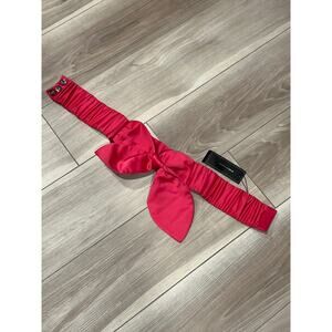 BCBGMAXAZARIA Pink, Bow Snap Belt, Size Small, KB439